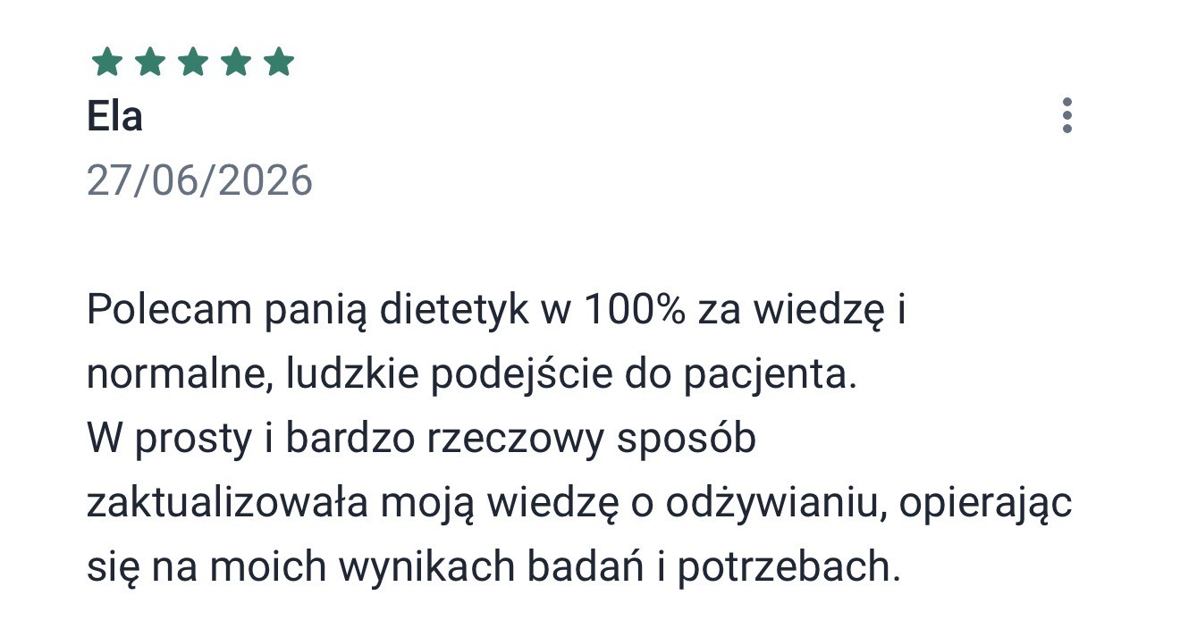 Opinia klientki: Ela